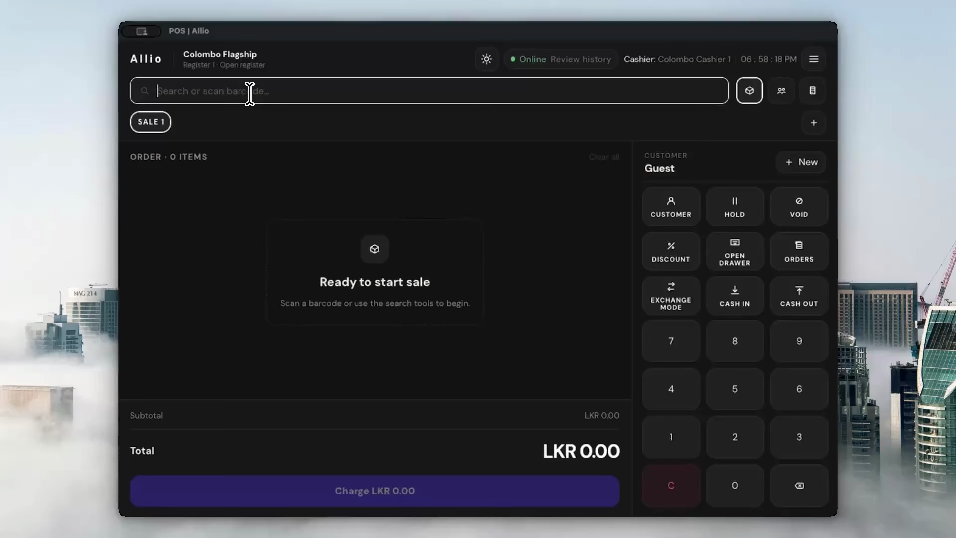 Point of sale system project preview