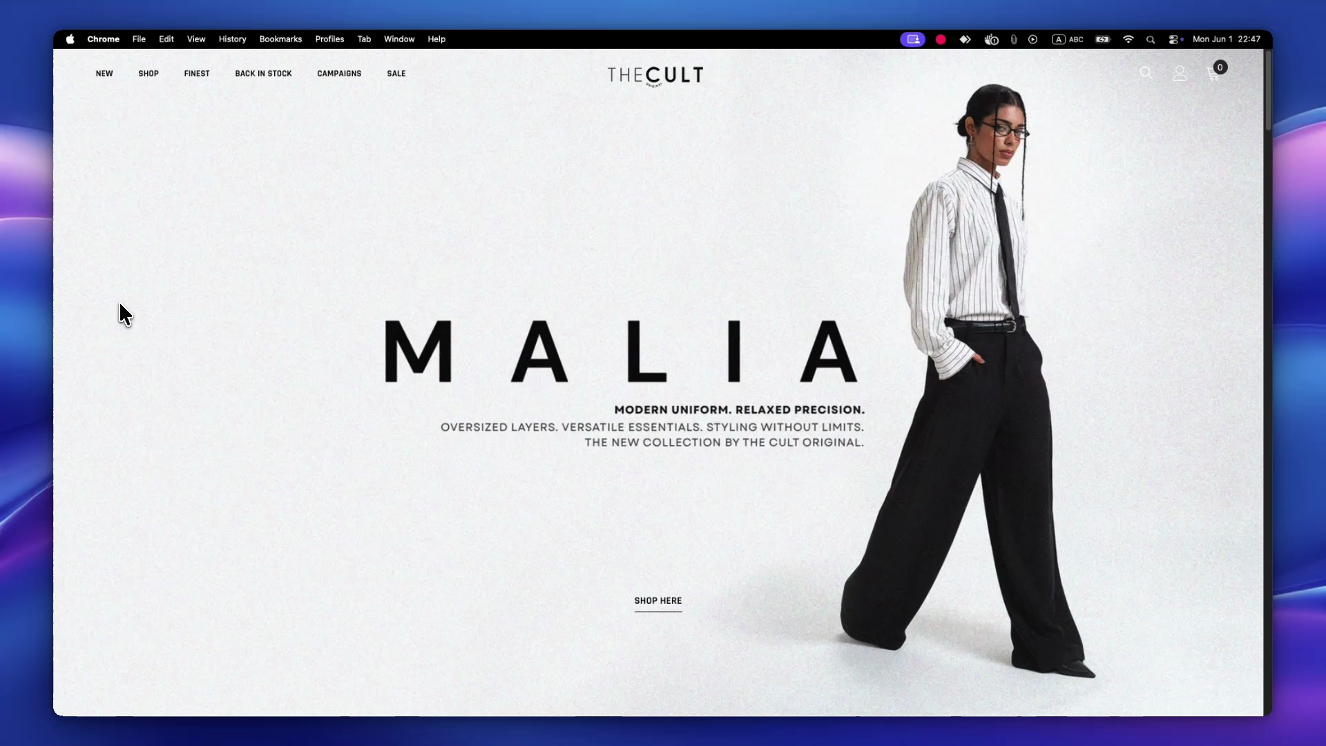 Clothing ecommerce website project preview